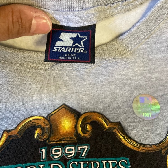 Vintage marlins World Series crewneck starter sweater nwt - Picture 3 of 4